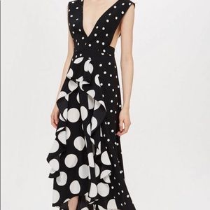 Topshop Polka Dot Dress